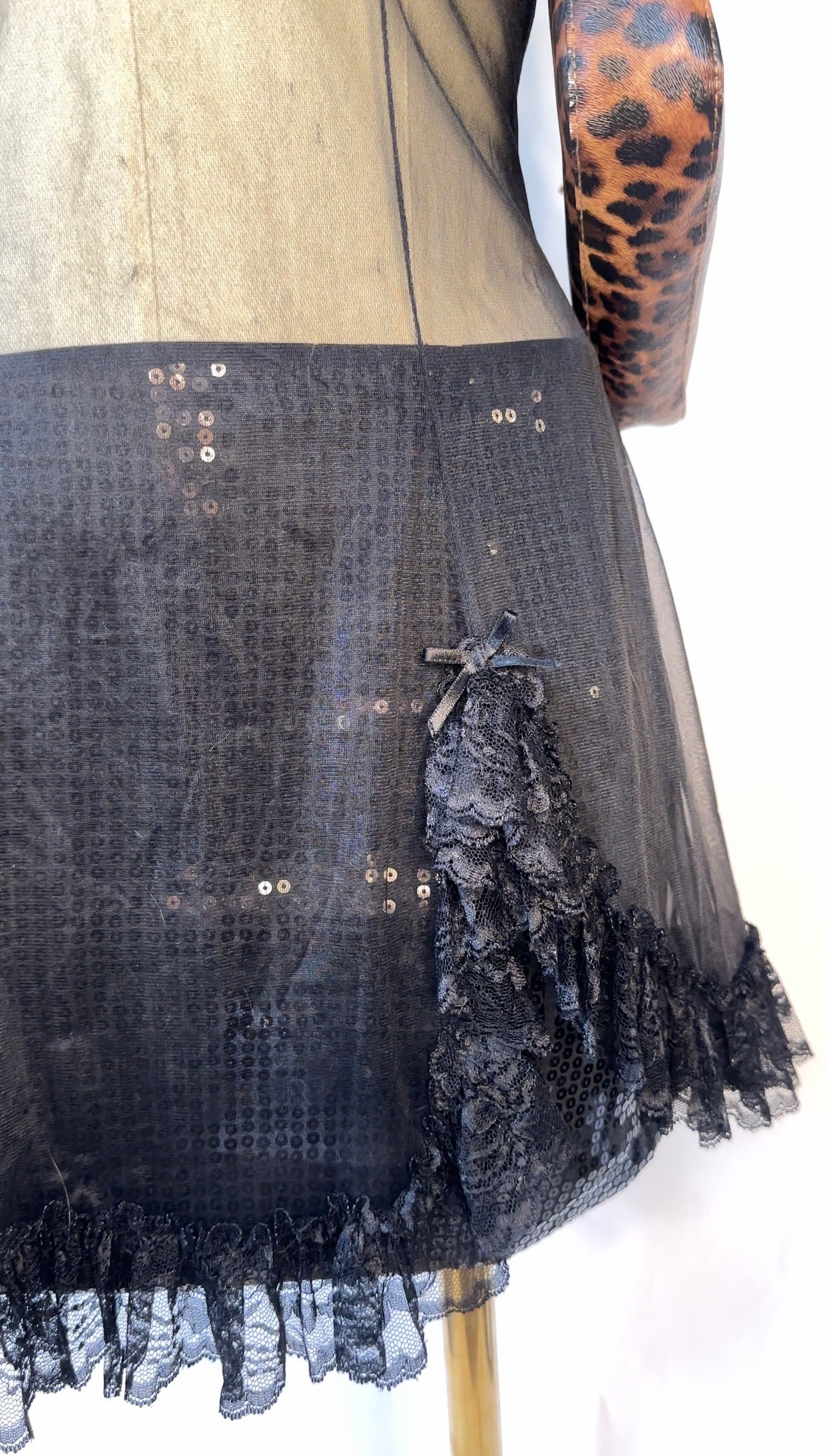 black sheer dress (XL)