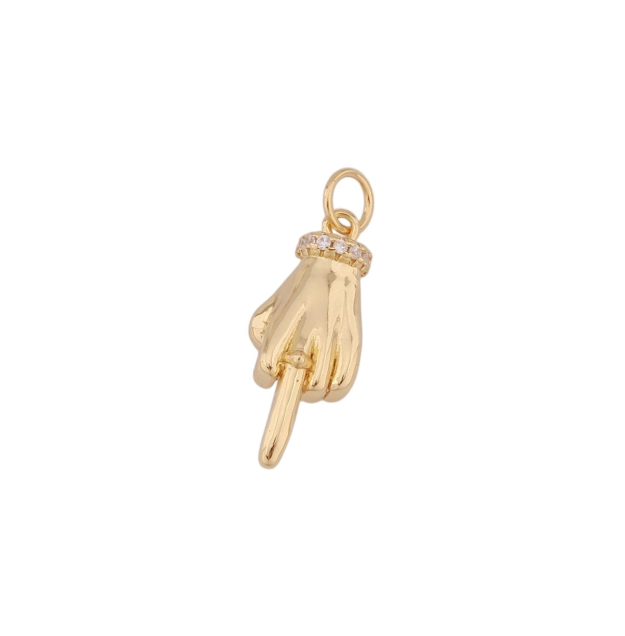 middle finger charm