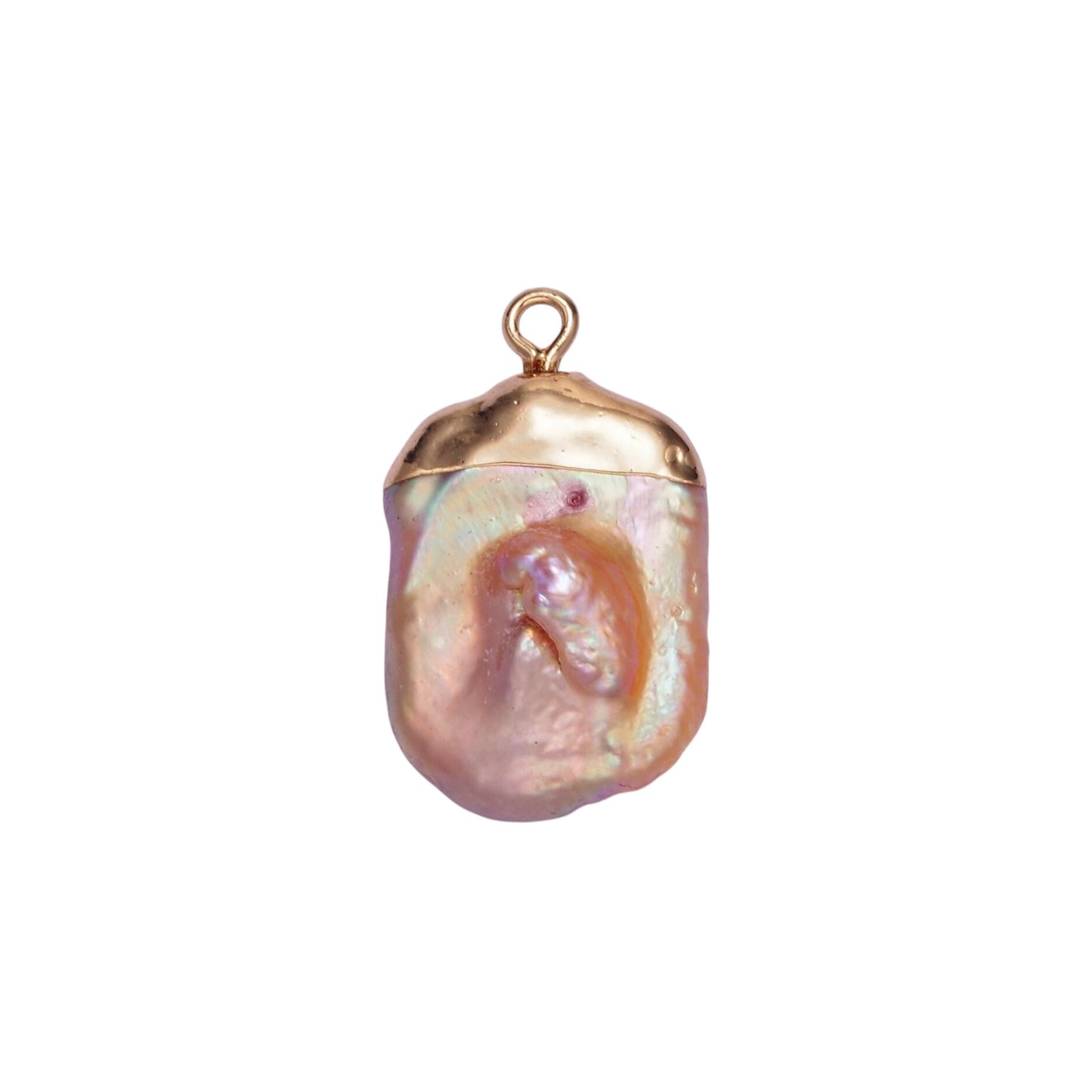 iridescent pearl charm