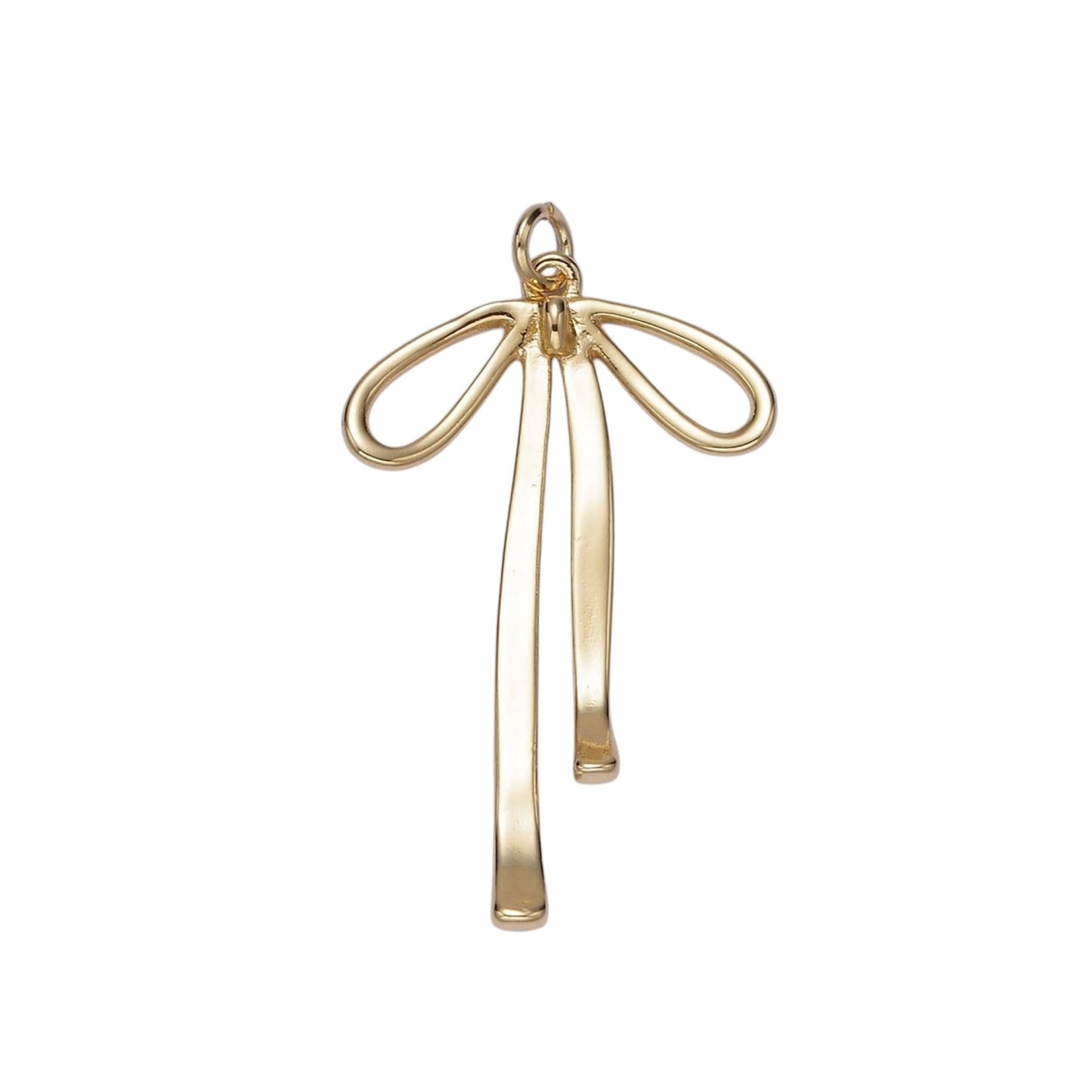 gold bow charm