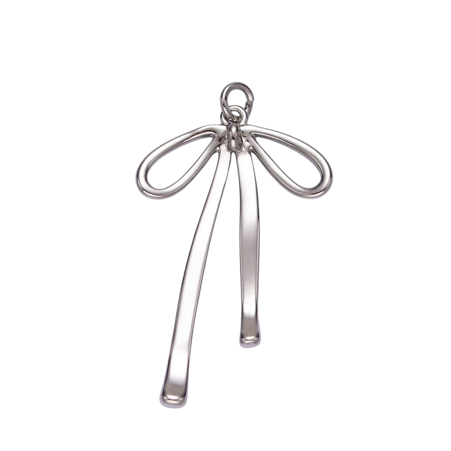 silver bow charm