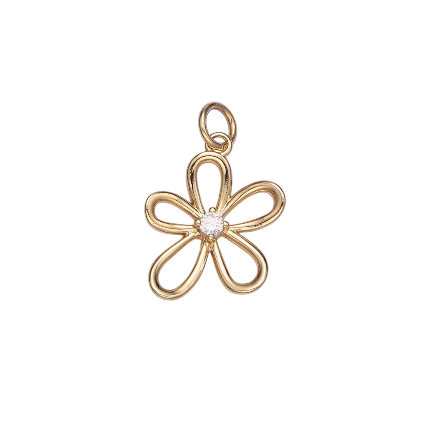 tiny flower charm