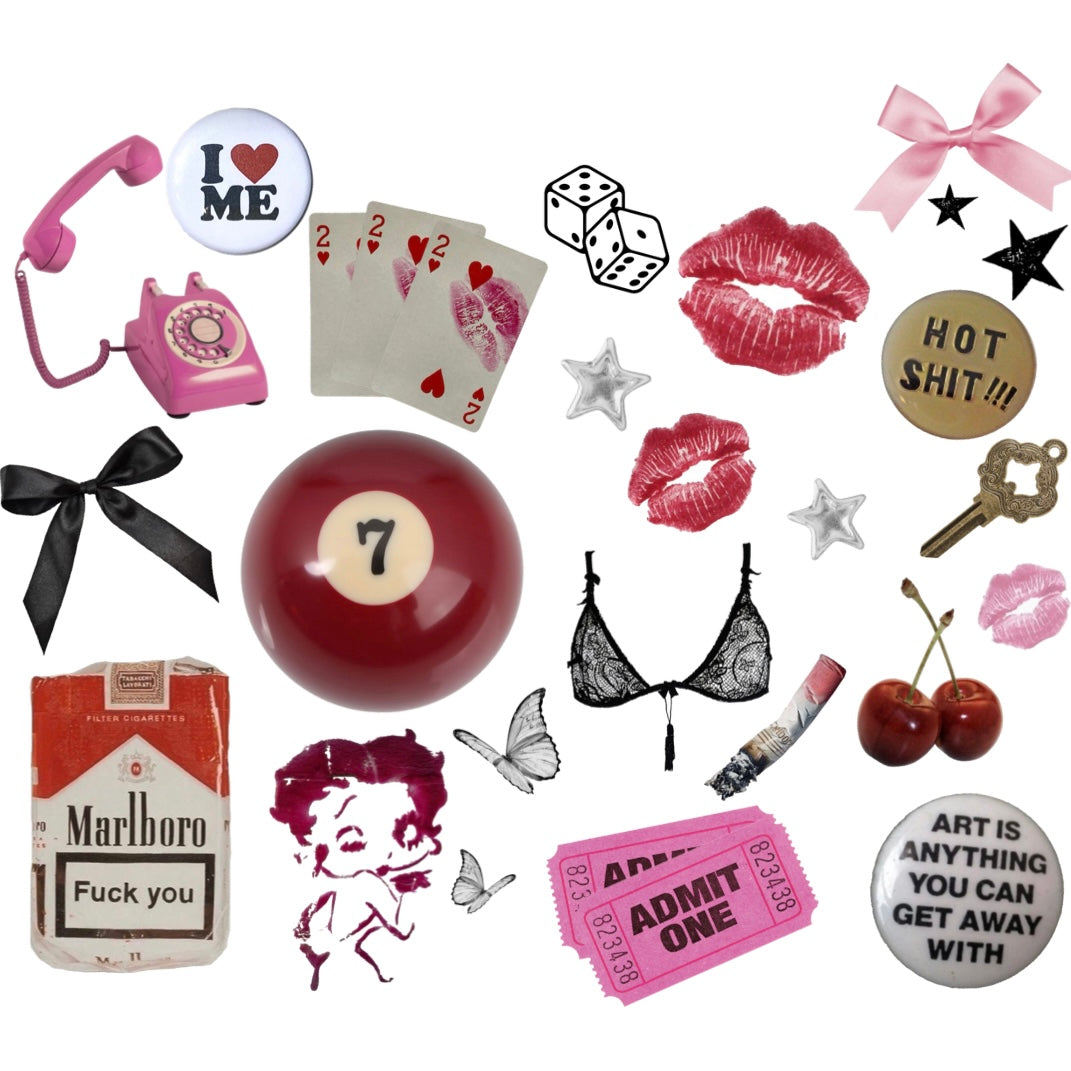 collage graphic baby tee
