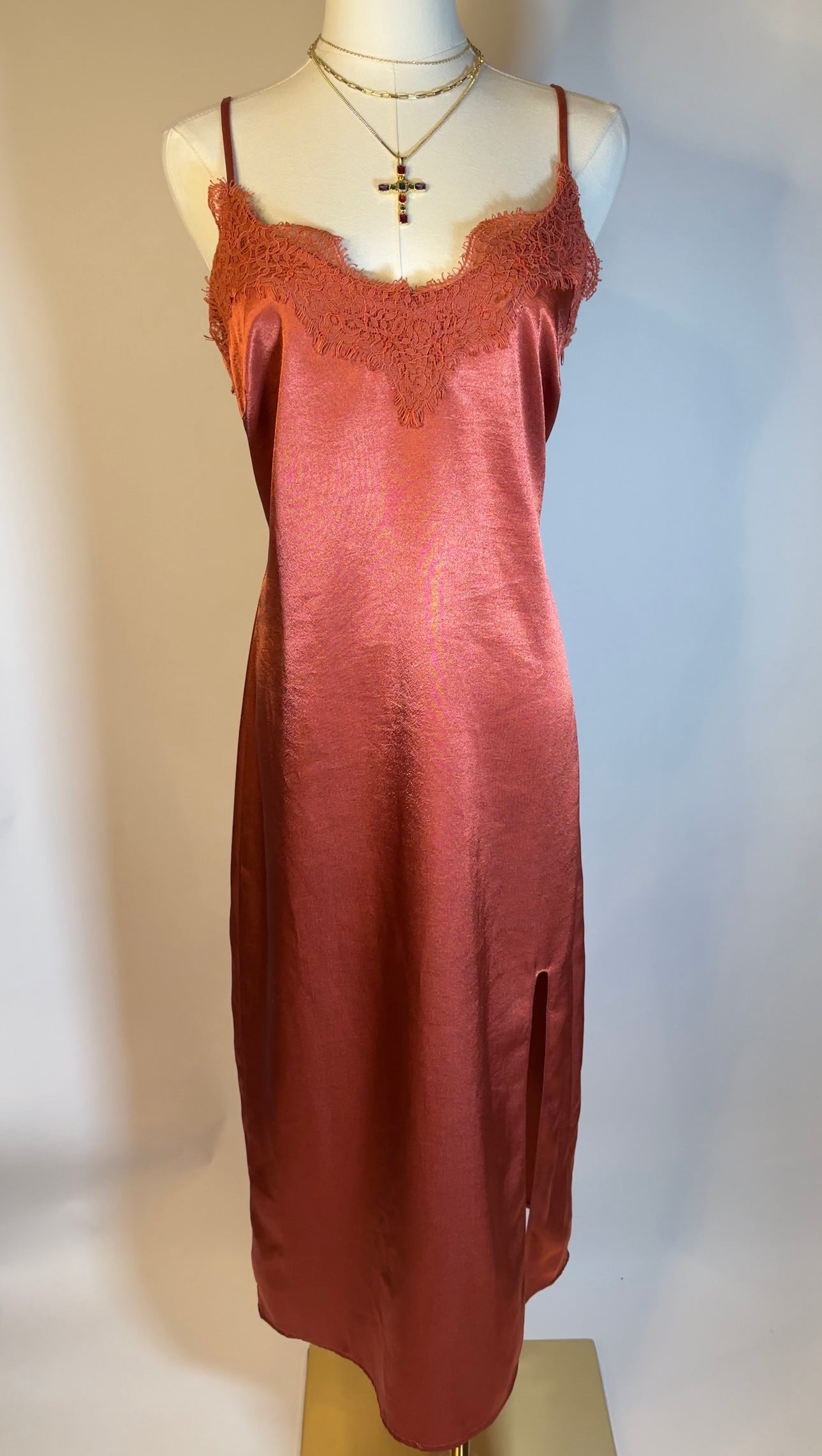 lace tank maxi dress (s/m)