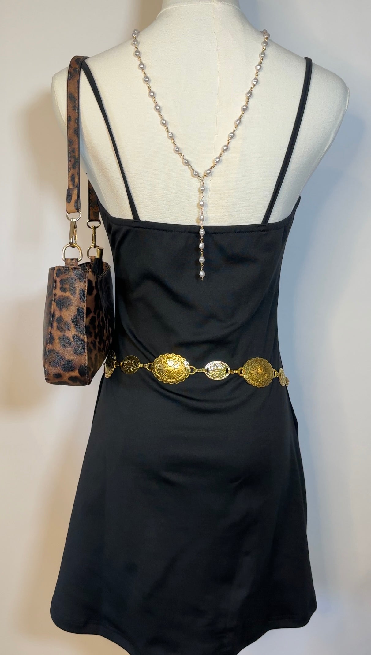black upcycled corset dress (m)