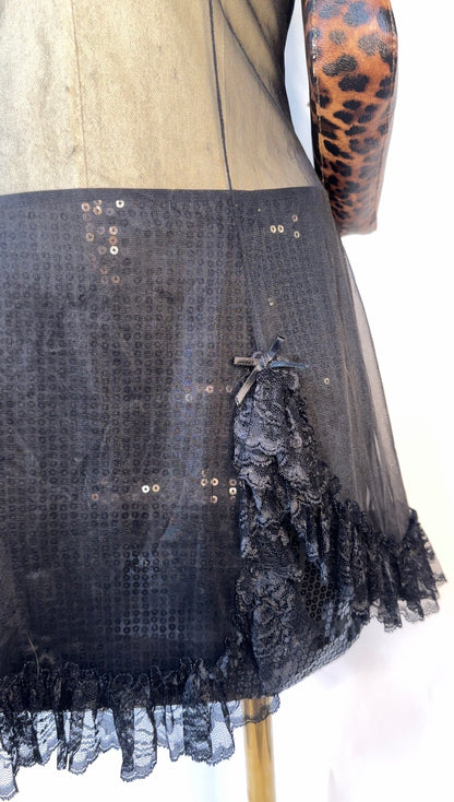 black sheer dress (XL)