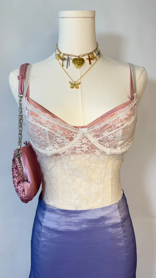 lace mini dress (xs)