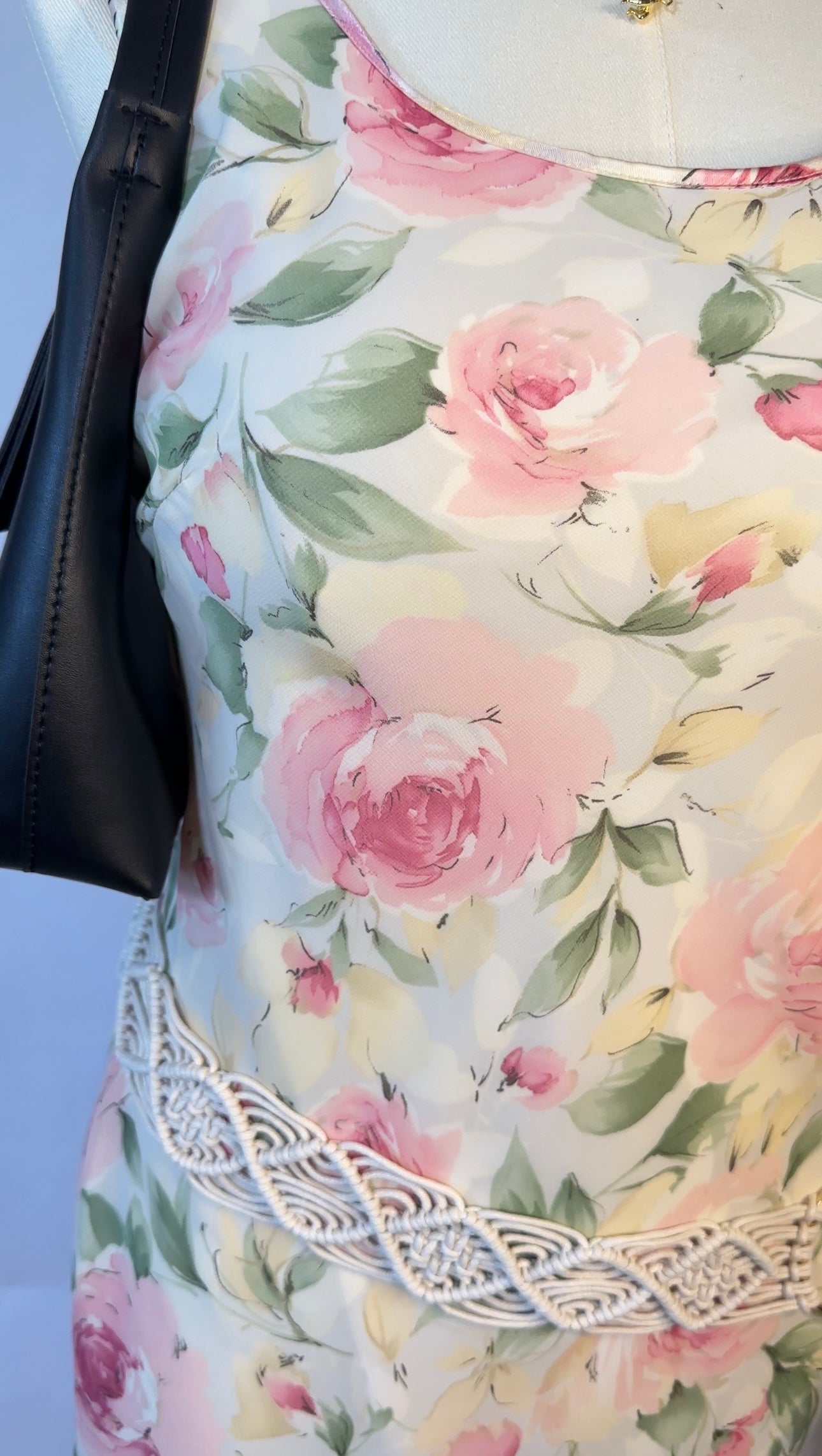 floral print midi dress (l)