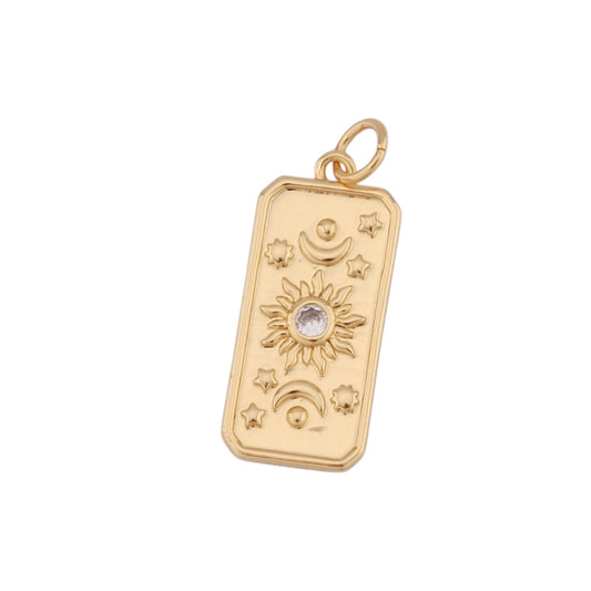 sun, moon & the stars charm