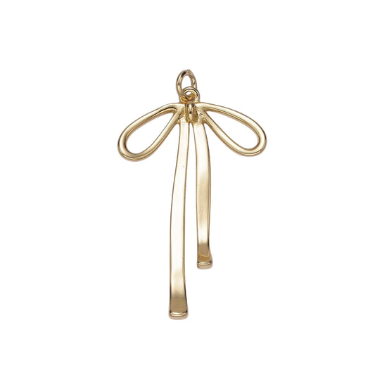 gold bow charm