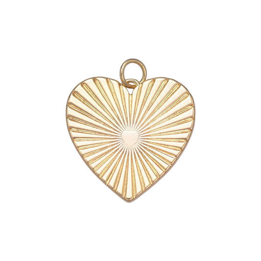sunbeam heart shaped pendant