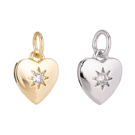 shining star heart locket