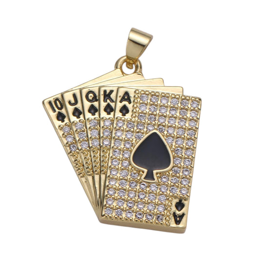 playing cards pendant
