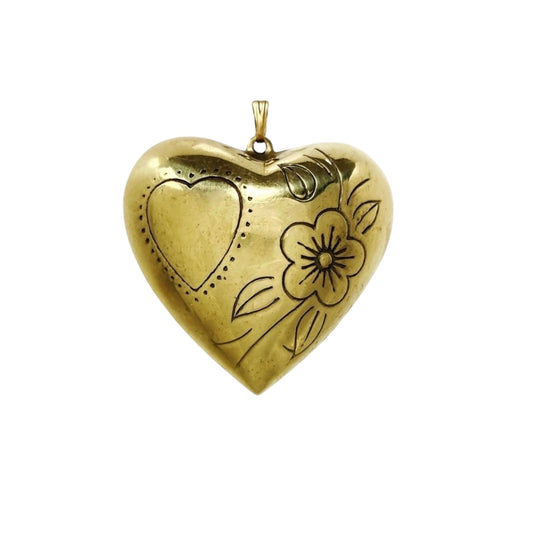 chunky heart pendant